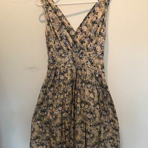 New, Aryeh Sundress, size M, multi-color off white/blue.